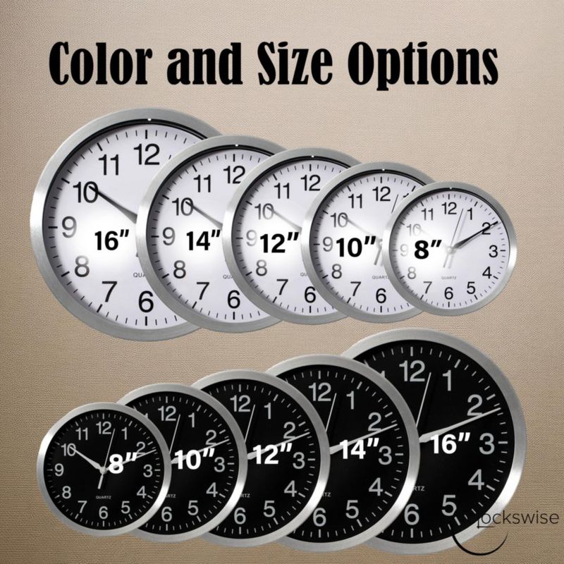Reloj de pared redondo de 25 cm Clockswise con movimiento de cuarzo silencioso