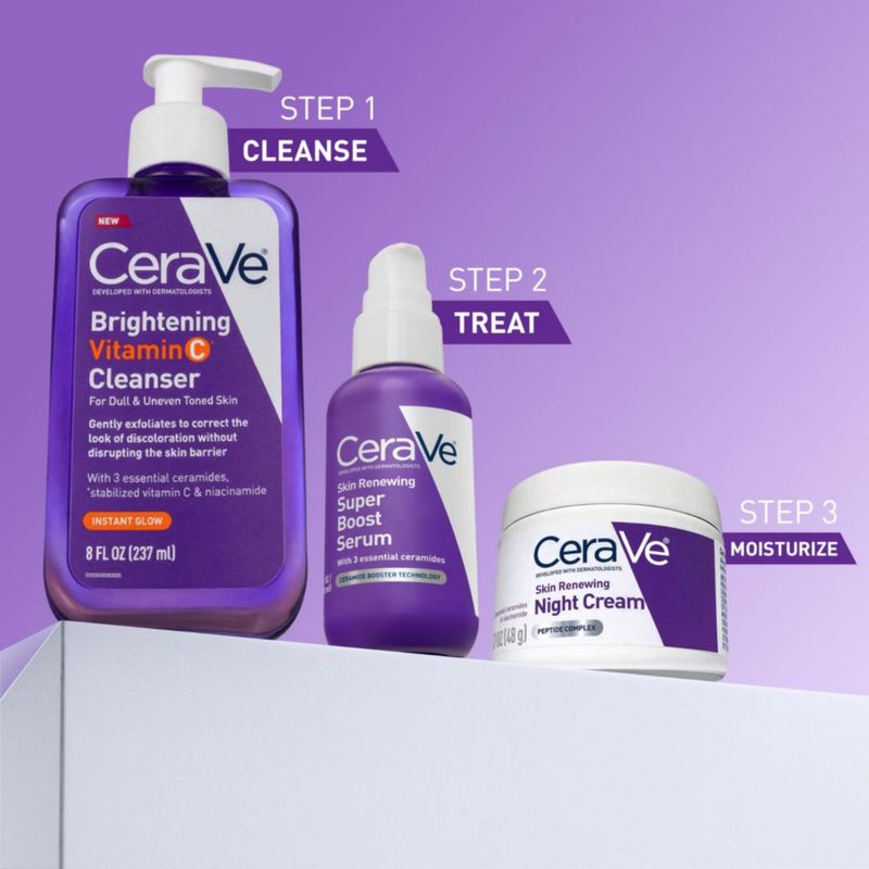 Suero CeraVe Super Boost anti‑envejecimiento con péptidos
