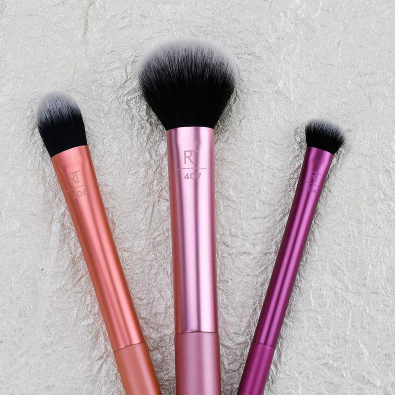 Kit de Brochas de Maquillaje Real Techniques Travel Essentials 4 Piezas