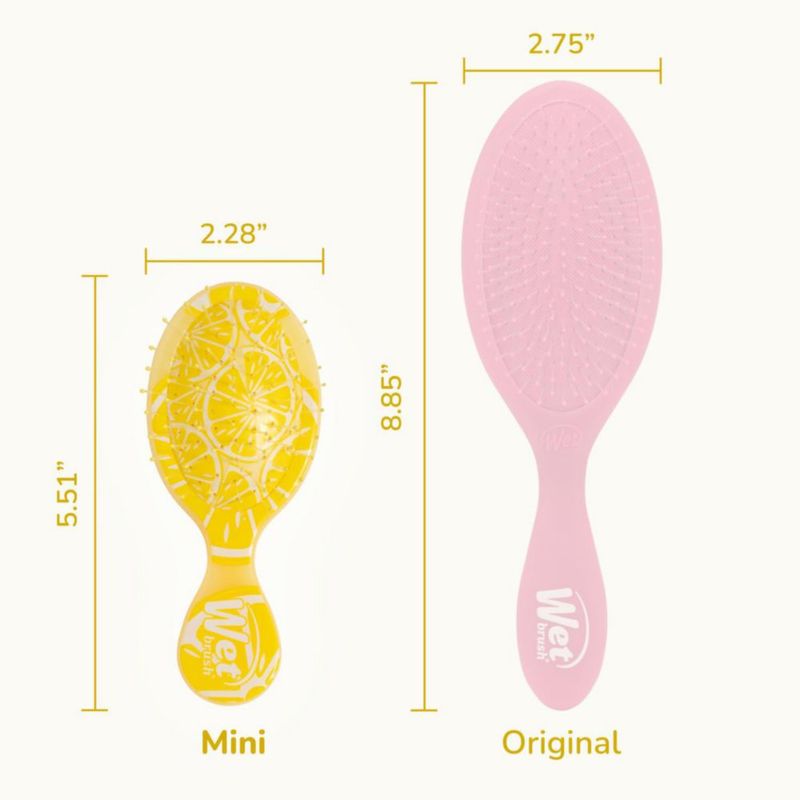 Cepillo para el cabello Wet Brush Mini Detangler Limón (Tutti Fruitti)