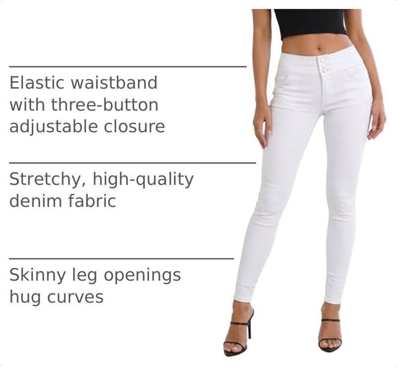Jeans Hybrid & Company blanco 9