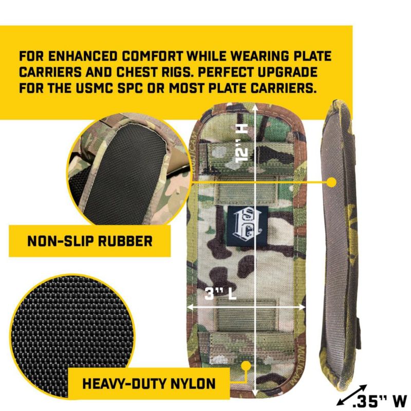 Hombreras tácticas High Speed Gear 8x20x13 cm MultiCam