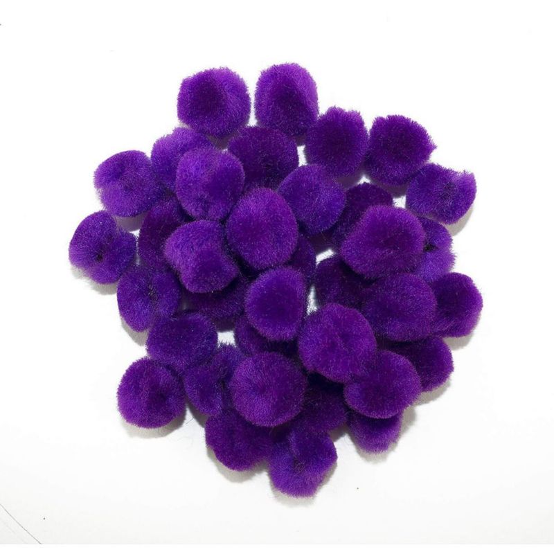 Pompones Art Cove púrpura 2 cm 100 unidades