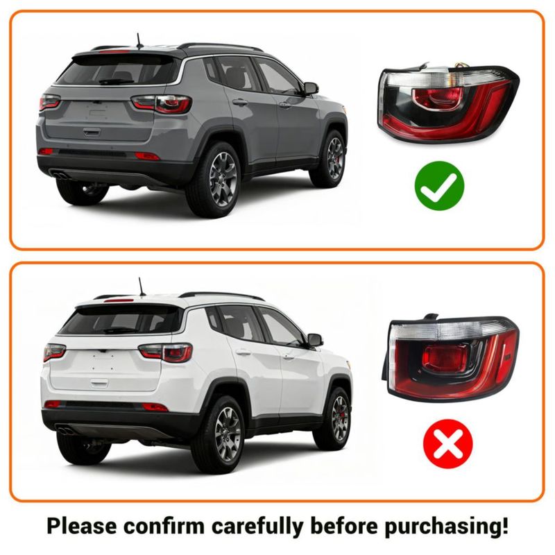 Luz trasera HECASA Jeep Compass 2017-2021 lado del pasajero