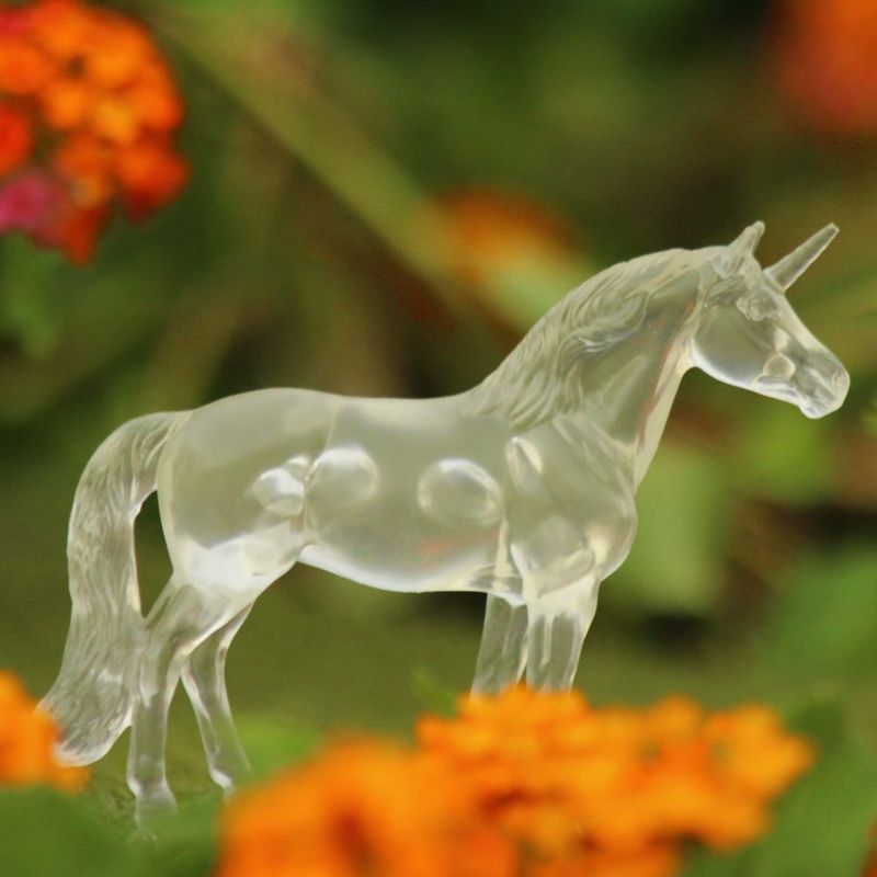 Set artesanal Breyer Horses Stablemates Suncatcher Unicorn 1:32
