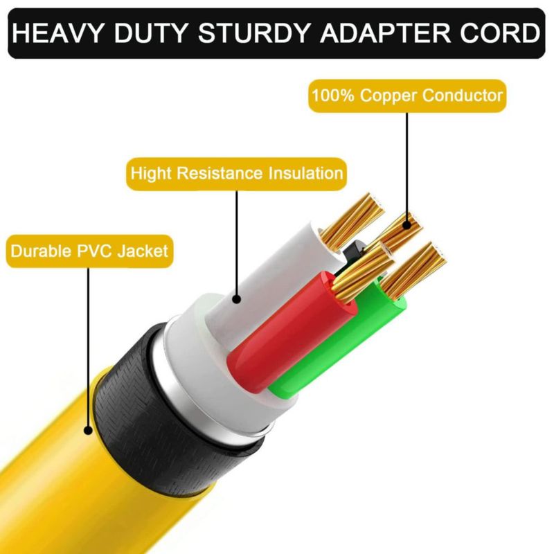 Generador adaptador y soldador cable de alimentación EXCELFU de 30 A a 220 V