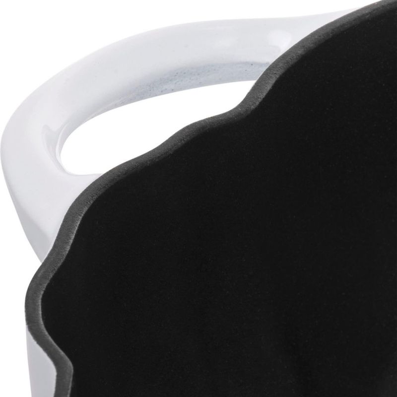 Olla Holandesa STAUB 35 L Diseño Calabaza Blanco con Perilla de Acero Inoxidable