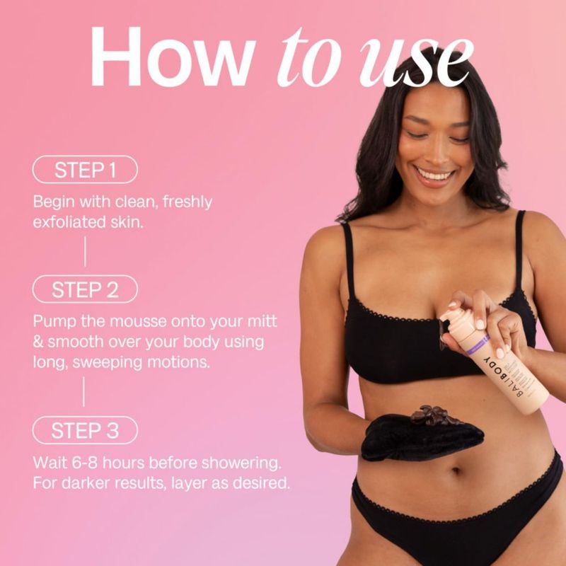 Mousse autobronceadora Bali Body Deep Violet 200 ml para bronceado oscuro