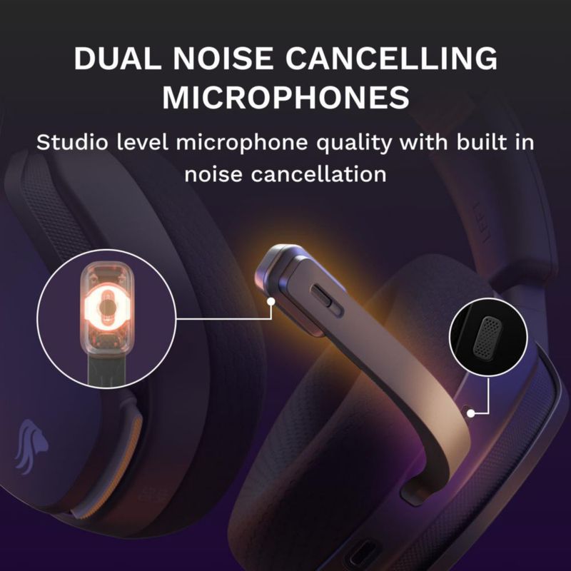 Auriculares GLORIOUS GHS Inalámbricos Negro PC/PS5/PS4