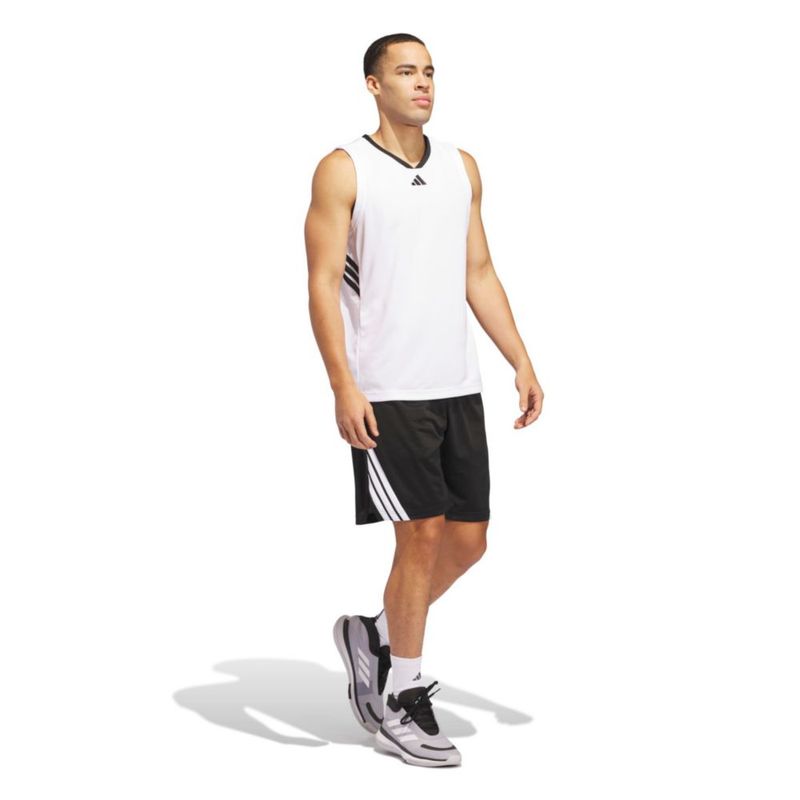 Shorts adidas XL 18 cm Negro/Blanco 3‑Rayas