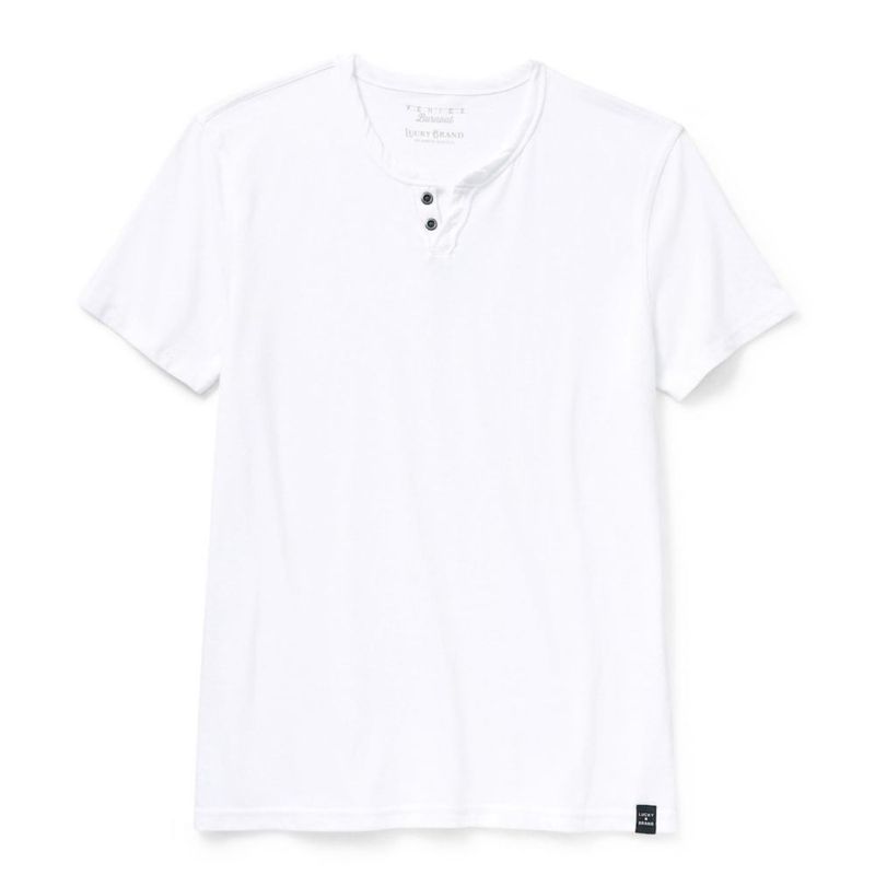 Camisa Lucky Brand 2XL Blanco Brillante Burnout