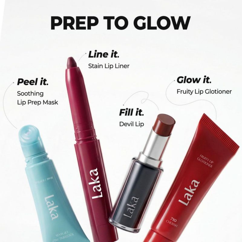 Lápiz de contorno de labios Laka #14 Grosella profunda impermeable mate
