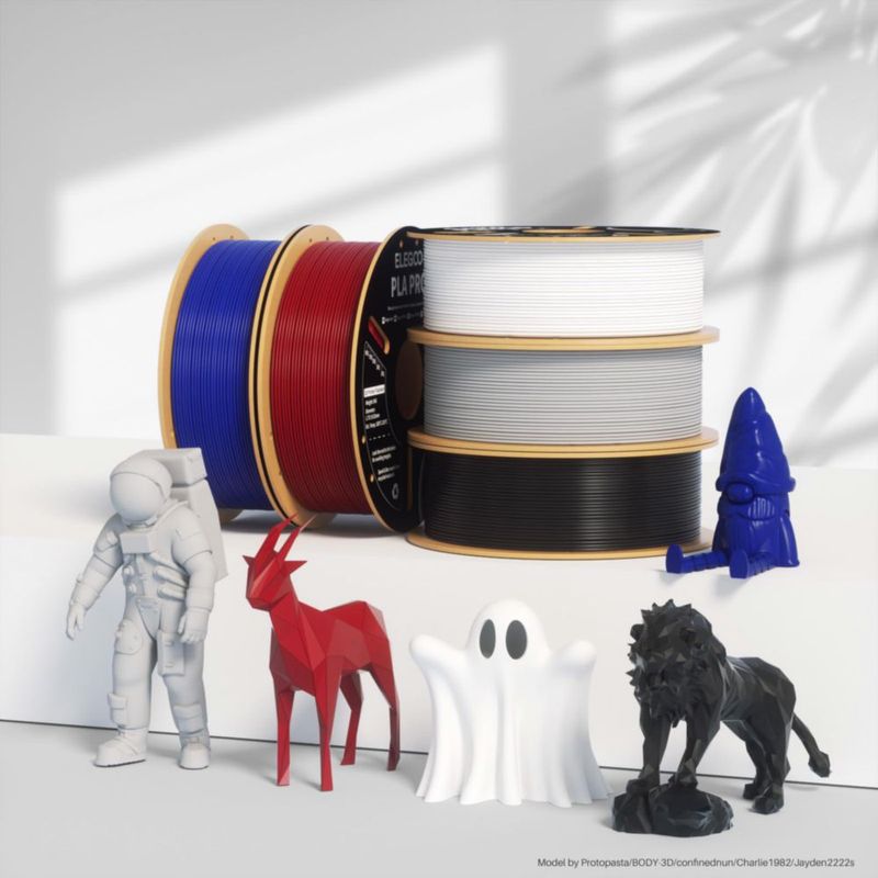 Filamento PLA ELEGOO 175 mm Rojo Verdadero 1 kg
