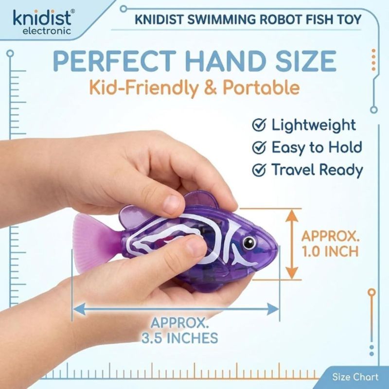 Pez Robot Nadador knidist 76 × 35 cm Activado por Agua