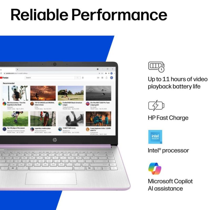 Portátil HP 2026 Intel N150 128 GB + 500 GB Copilot IA