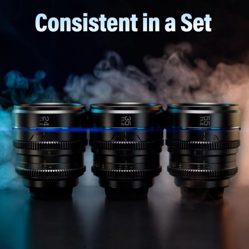 Lente de Cine Sirui 55 mm T1.2 para Montura E compatible con FX30 y ZVE‑10