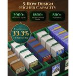 Caja de Almacenamiento para Cartas MoKo 3900+ Capacidad Negro y Verde