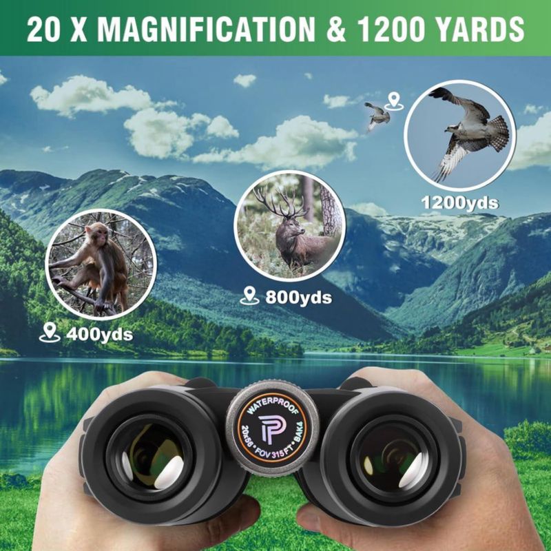 Binoculares Pankoo 20x56 Impermeables de Alta Potencia