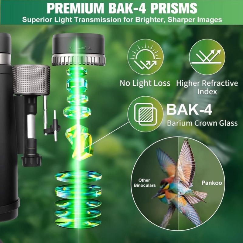 Binoculares Pankoo 20x56 Impermeables de Alta Potencia
