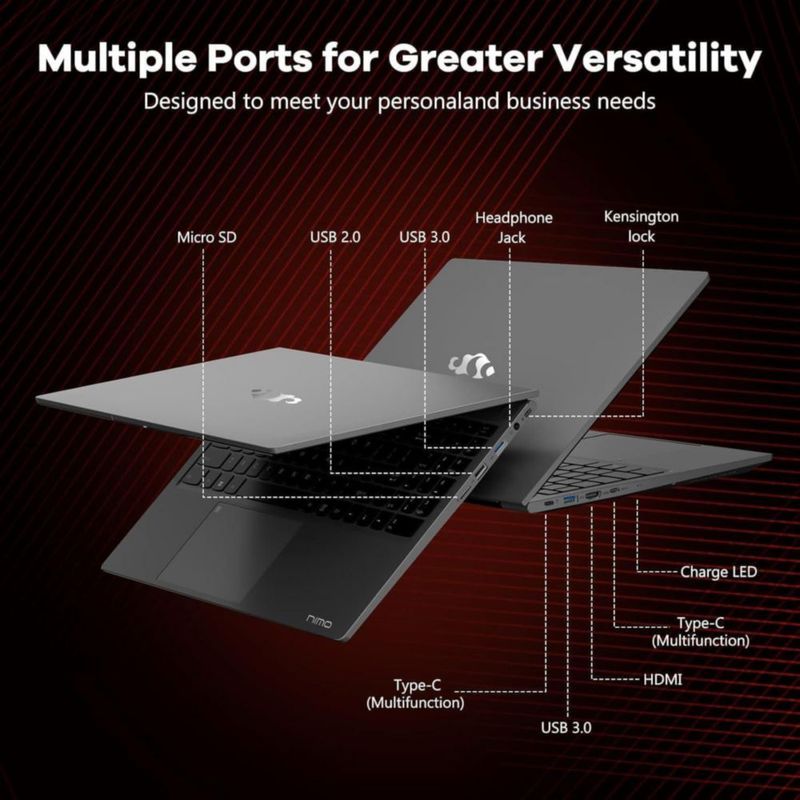 Portátil NIMO Ryzen 5 6600H 32 GB RAM 1 TB SSD 156 ″