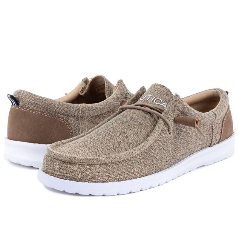 Mocasines para hombre Nautica Rushford color arena marrón talla 10