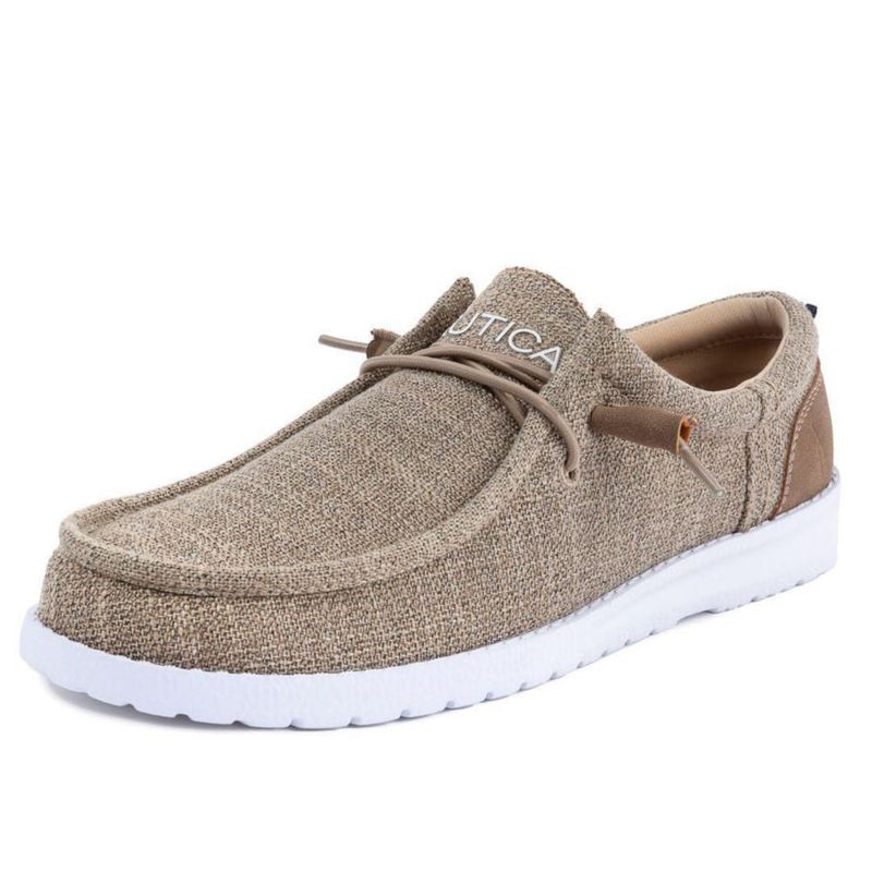 Mocasines para hombre Nautica Rushford color arena marrón talla 10