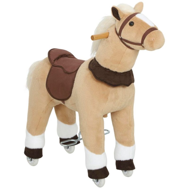 Juguete para montar Qaba 80 cm Marrón para niños de 3‑5 años