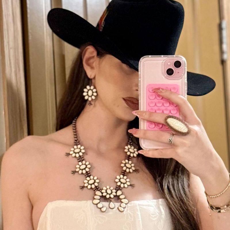 Juego de joyería Montana West Turquesa estilo vaquero