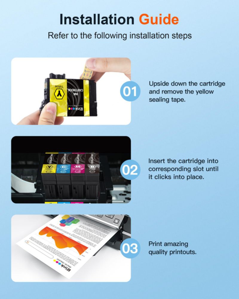 Paquete combo de tintas E‑Z Ink Pro Epson 812XL 8 unidades (reacondicionado)