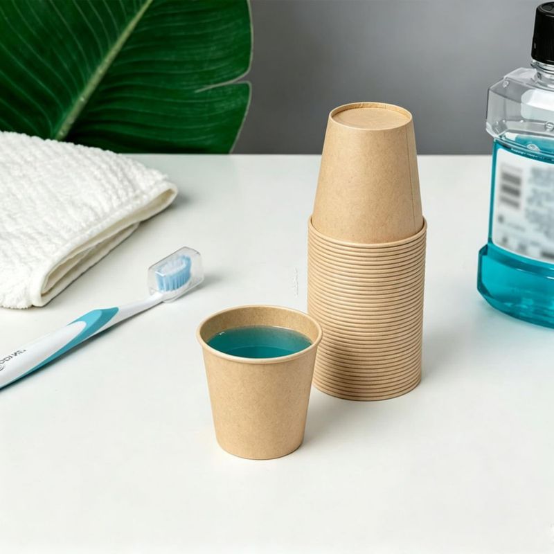 Vasos de Papel Biotakeware 85 ml 300 unidades sin blanquear