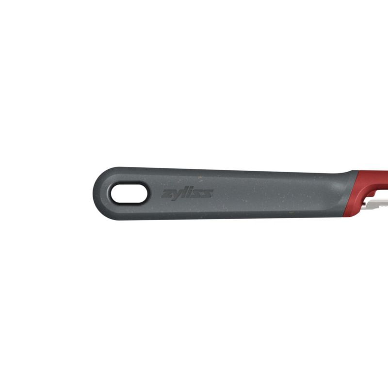 Pelador Zyliss de acero inoxidable con mango de paja de trigo