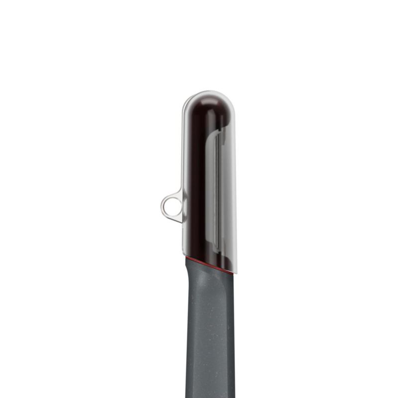 Pelador Zyliss de acero inoxidable con mango de paja de trigo
