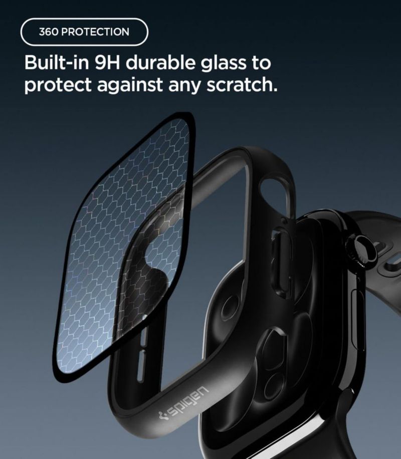 Funda Spigen Thin Fit 360 para Apple Watch Series 12 de 46 mm