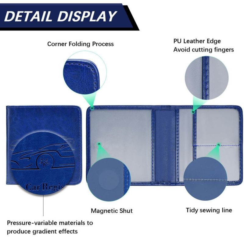 CADDY Peisicne Pack de 2 unidades color azul oscuro con cierre magnético