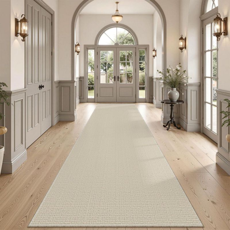 Alfombra Art&Tuft Runner Beige 3 × 366 cm con pelo alto‑bajo antideslizante