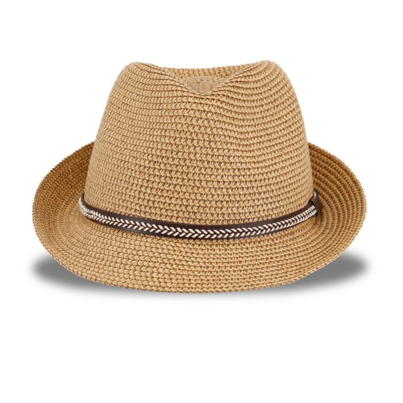 Sombrero Levi's talla pequeña-mediana paja tostada con banda de puntada de soga