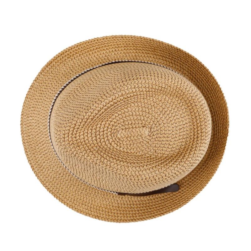 Sombrero Levi's talla pequeña-mediana paja tostada con banda de puntada de soga