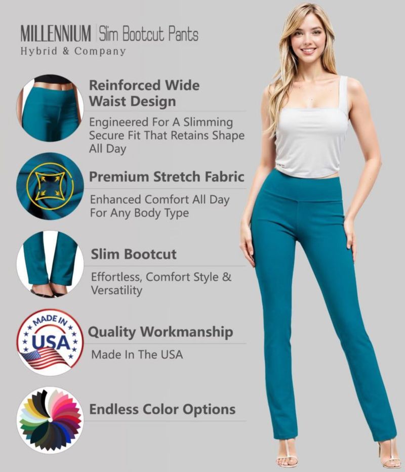 PANTALONES Hybrid & Company P44972BL Jade S