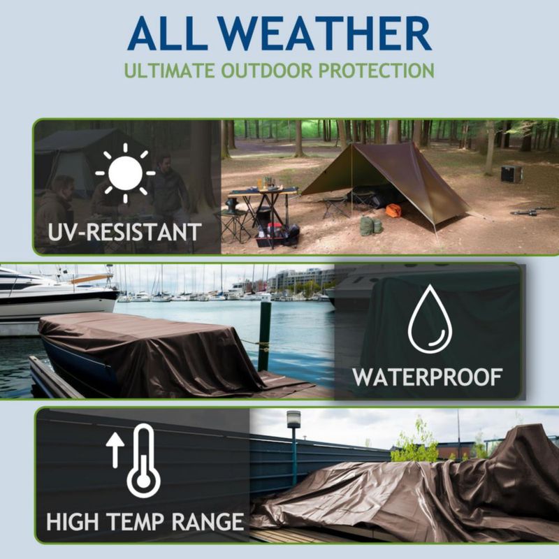 LONA SUNLITAP 49 x 61 m Resistente al Agua de Alta Resistencia 10 mil
