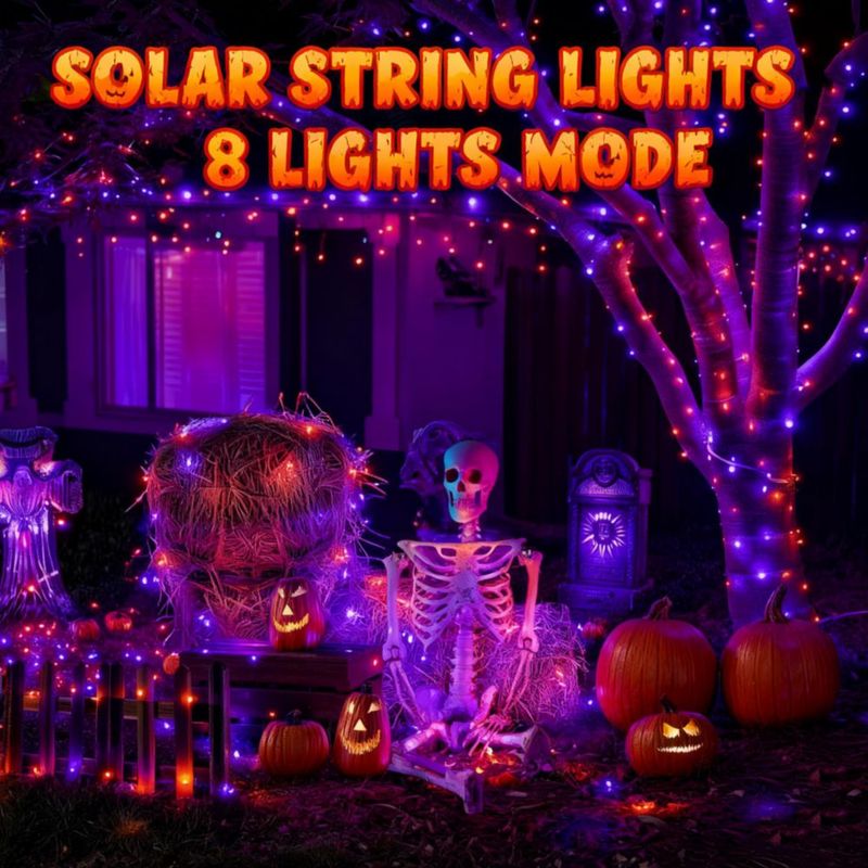 Luces de cadena Dazzle Bright 24 m 240 LED solares 8 modos