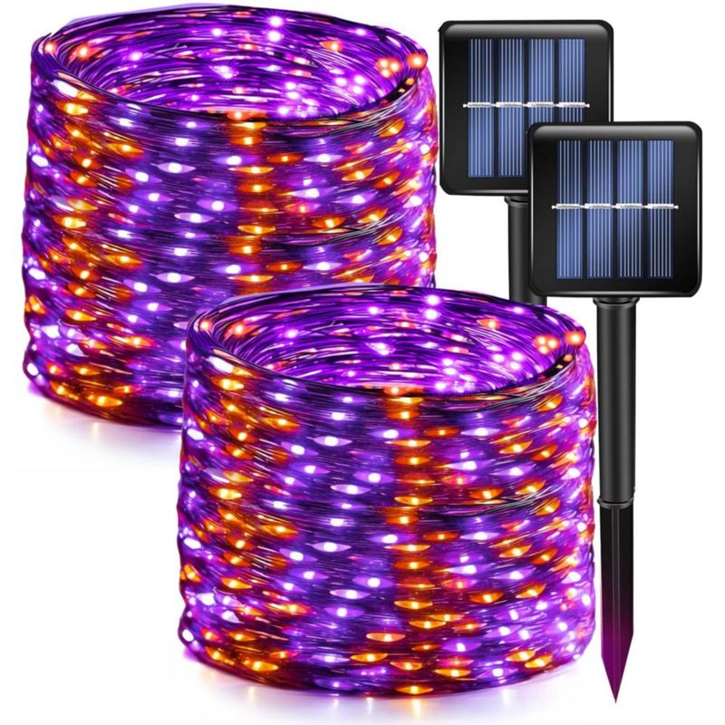 Luces de cadena Dazzle Bright 24 m 240 LED solares 8 modos