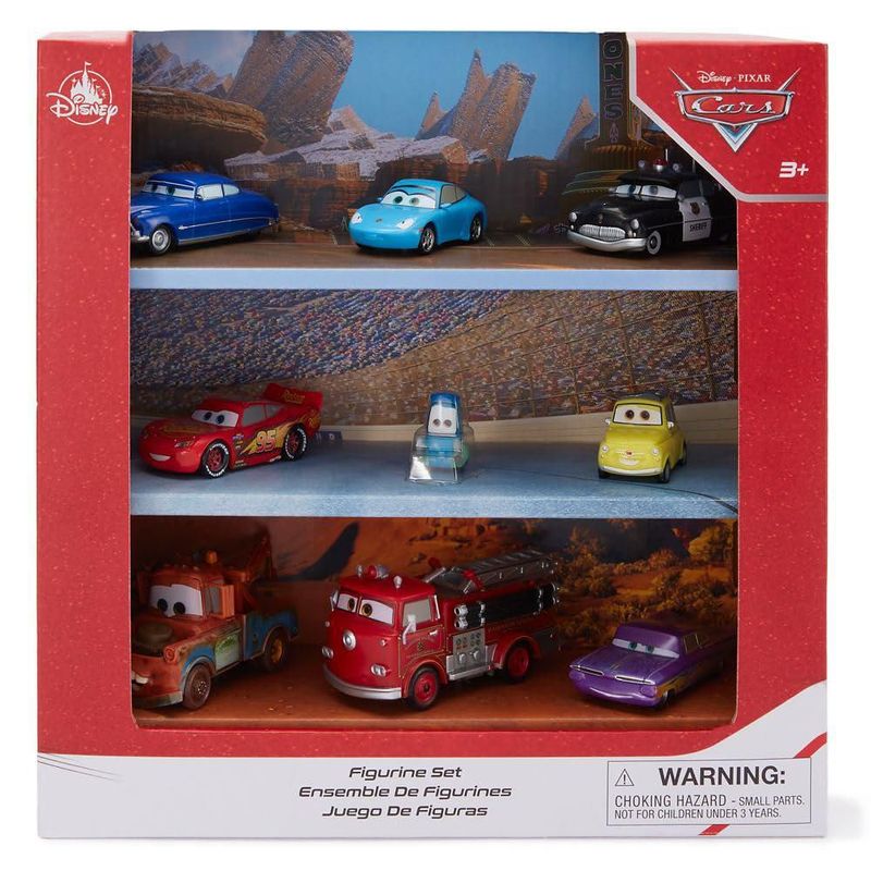 Juego de 9 figuras de Disney Store Cars con Lightning McQueen