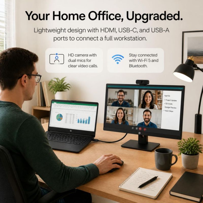 Portátil HP 14 Intel Celeron N 16 GB RAM 384 GB