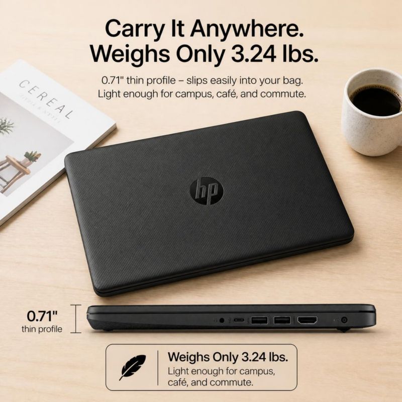 Portátil HP 14 Intel Celeron N 16 GB RAM 384 GB