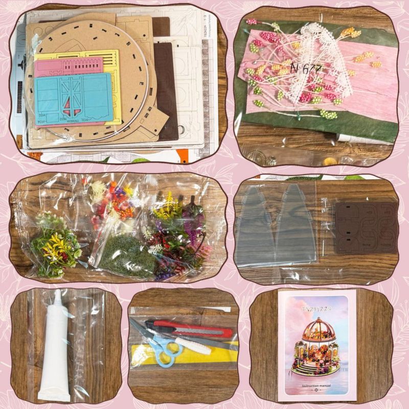 Kit de Casa en Miniatura Soothee 22 × 24 × 25 cm con Luz LED
