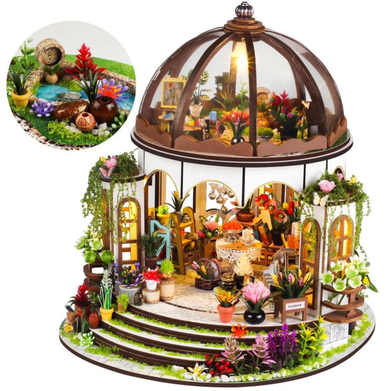 Kit de Casa en Miniatura Soothee 22 × 24 × 25 cm con Luz LED