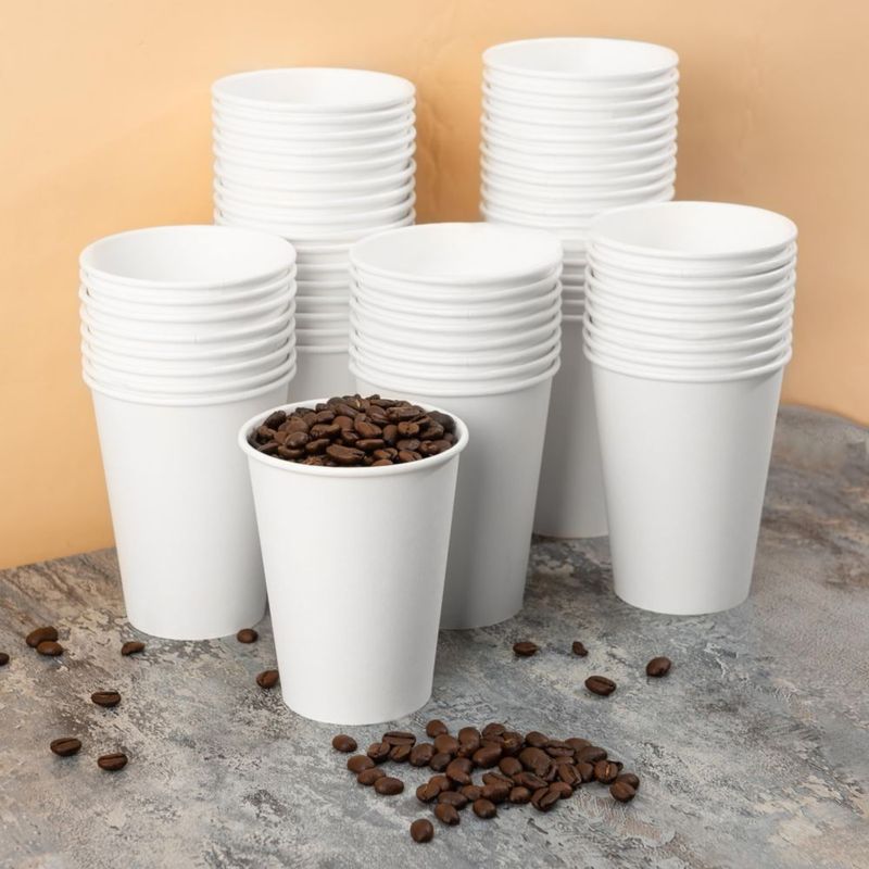 Tazas de café METAPRINT 355 ml Pack de 1000 unidades Blanco