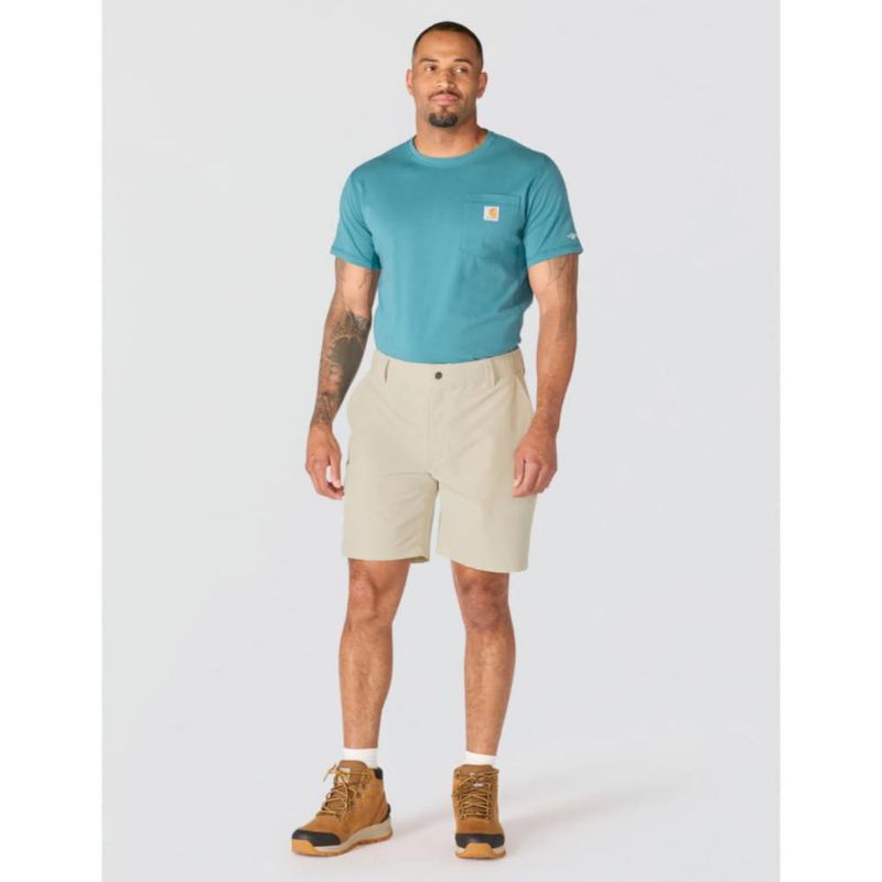 Shorts Carhartt Force Corte Relajado Mediano Cobblestone