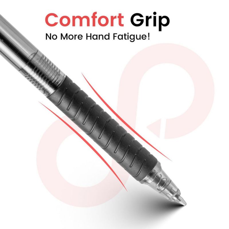 Bolígrafos Sooez 120 unidades 10 mm negro retráctil