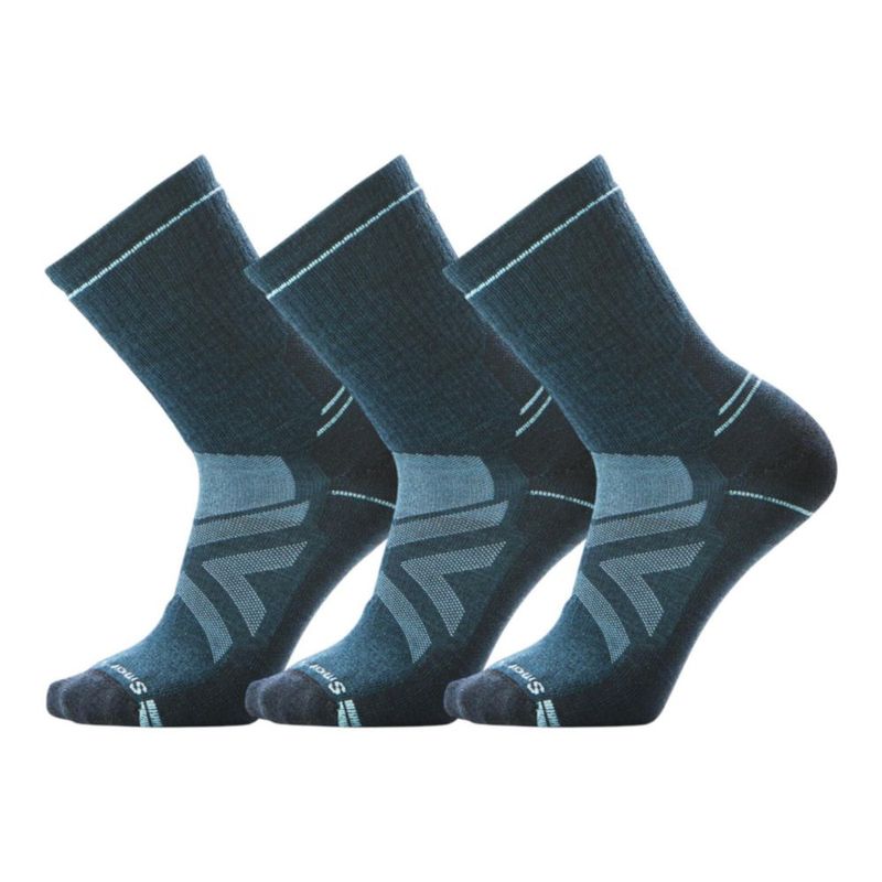 Calcetines Smartwool Hike Crew 3‑unidades Azul Crepúsculo XL